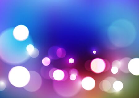 Abstract blurred colors background with bokeh lights. Vectorのイラスト素材