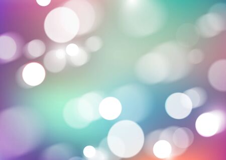 Bokeh lights on blurred colors background. Vector Eps10のイラスト素材