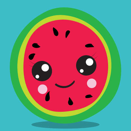 WATERMELON, SKY, 05, Vector, illustration, cartoon, graphic, vectors, ilのイラスト素材