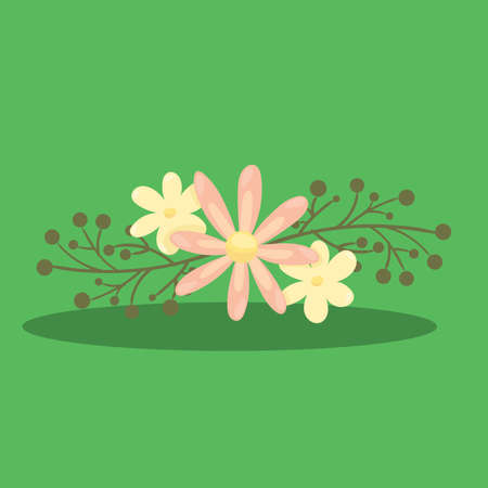 WEDDING, FLOWER, GREEN, 16, Vector, illustration, cartoon, graphic, vectのイラスト素材