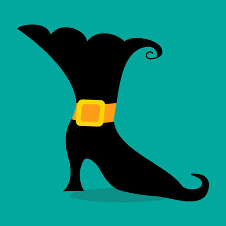 witch, shoe, belt, 13, Vector, illustration, cartoon, graphic, vectors, iのイラスト素材