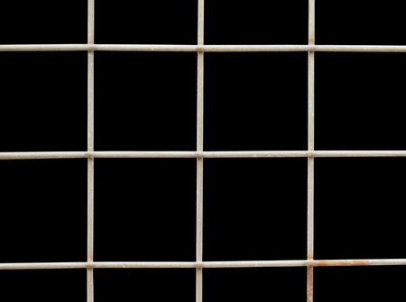 CLOSE-UP SHOT OF RUSTIC WIRE FENCEの写真素材