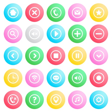 Web and Mobile Icons Setのイラスト素材