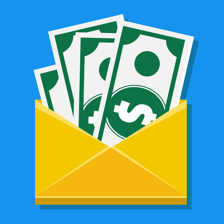 Vector Cash in Envelope Icon のイラスト素材