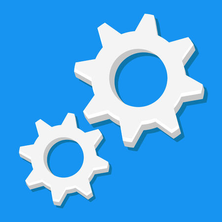 Vector Cogs Icon のイラスト素材