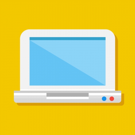 Vector Laptop Iconのイラスト素材