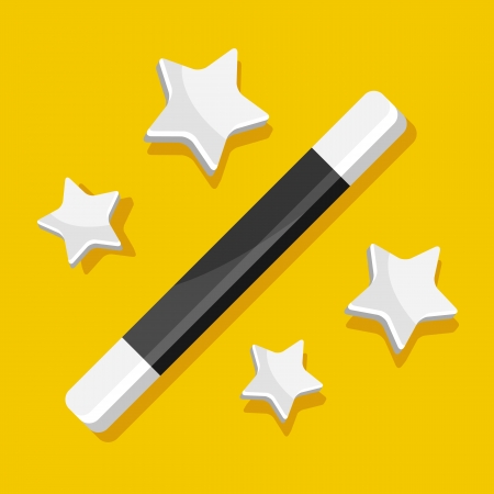Vector Magic Wand Iconのイラスト素材