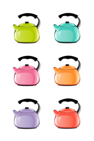 Kettle Setのイラスト素材