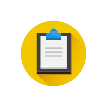 Vector Clipboard and Document Iconのイラスト素材