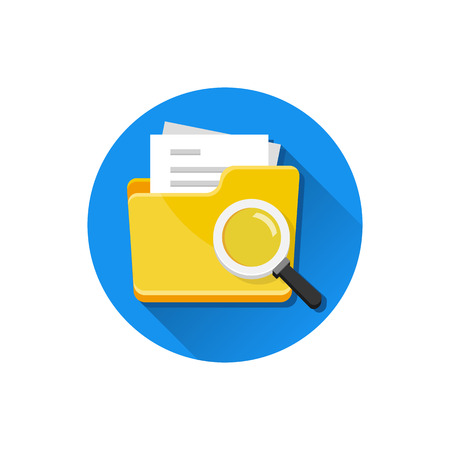 Vector File Search Iconのイラスト素材