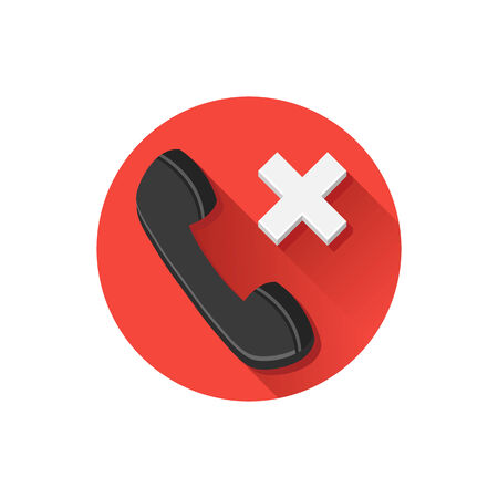 Vector Missed Call Iconのイラスト素材