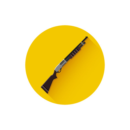 Vector Pump-Action Shotgun Iconのイラスト素材