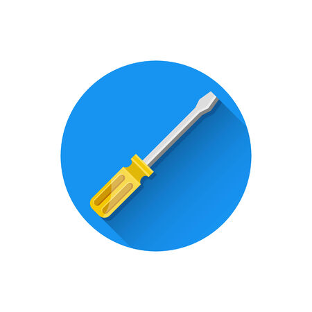 Vector Screwdriver Iconのイラスト素材