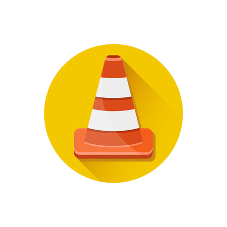 Vector Traffic Cone Iconのイラスト素材
