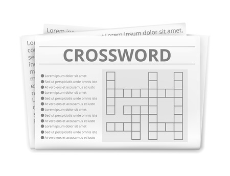 Crossword illustrationのイラスト素材