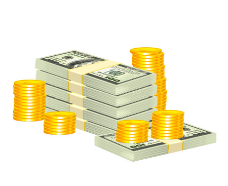 Realistic Money のイラスト素材