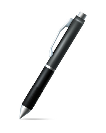 Isolated Realistic Black Pen のイラスト素材