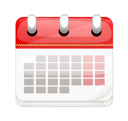 Cartoon Business Calendar のイラスト素材