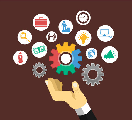 Business concept. Flat illustrationのイラスト素材