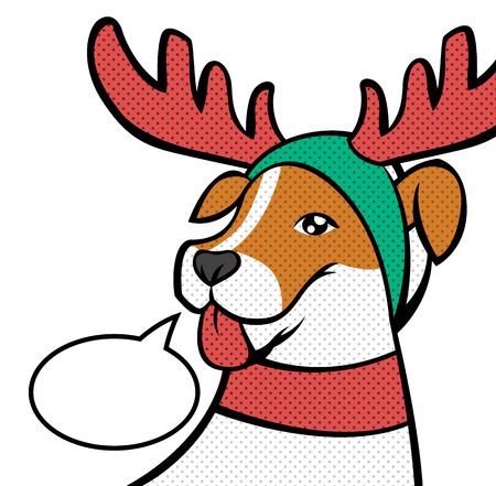 Christmas reindeer. のイラスト素材