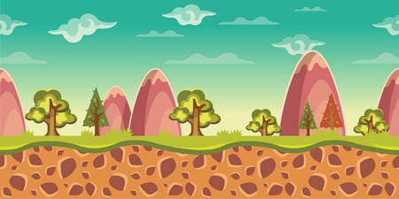 Vector game backgroundのイラスト素材