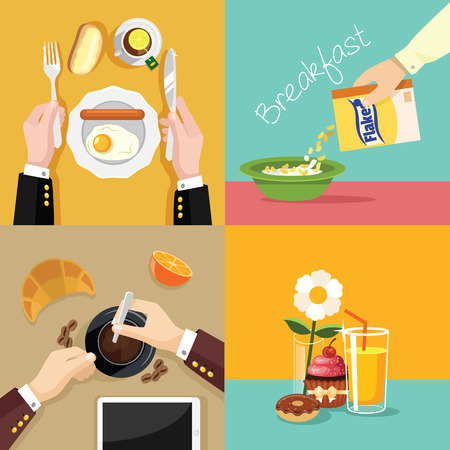 Vector food illustration setのイラスト素材