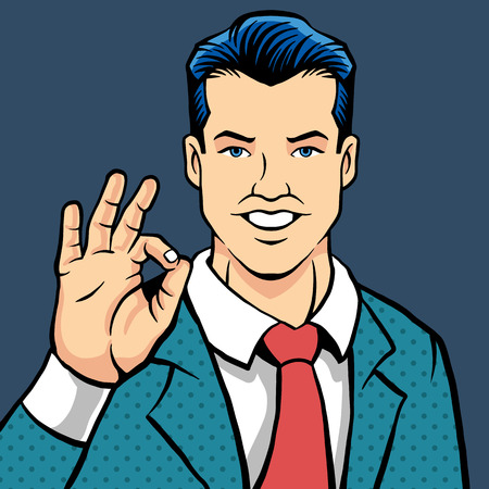 man flat illustrationのイラスト素材