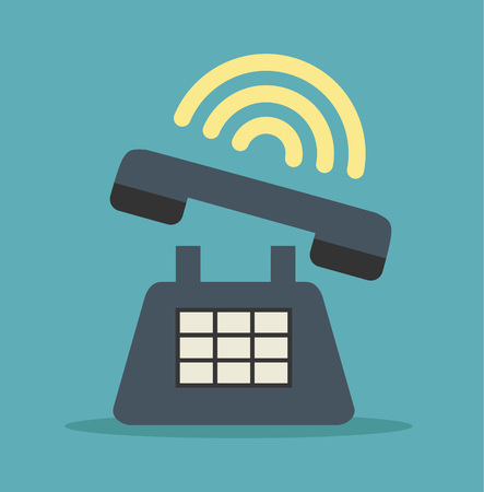 Call phone. Vector flat illustrationのイラスト素材