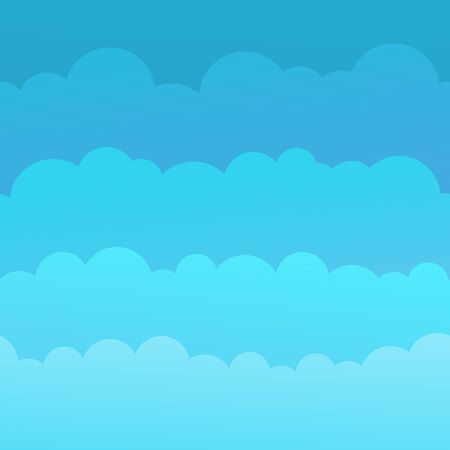 Cloud simple sky. Vector flat graphic design illustrationのイラスト素材