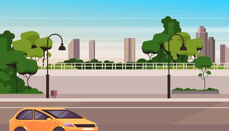 City town street road transportation concept. Vector flat graphic design illustrationのイラスト素材