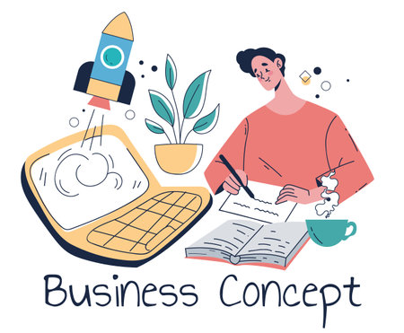 Business people characters office workers team managers concept set collection. Vector graphic design element illustrationのイラスト素材