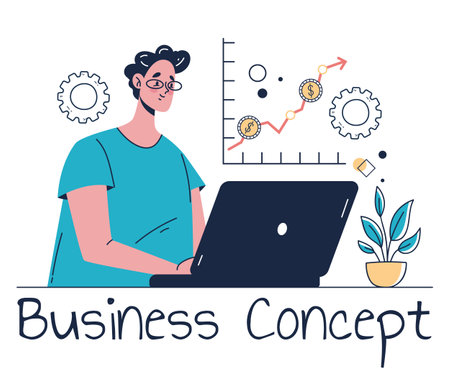 Business people characters office workers team managers concept set collection. Vector graphic design element illustrationのイラスト素材
