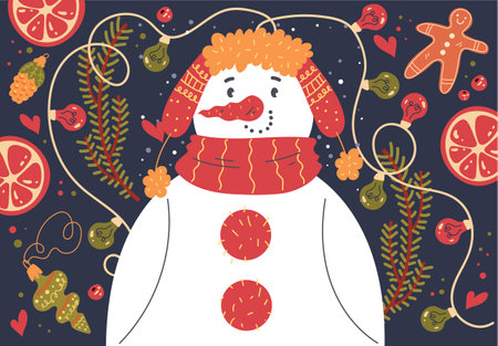 Christmas xmas holiday banner poster decoration template abstract concept. Vector graphic design illustration elementのイラスト素材