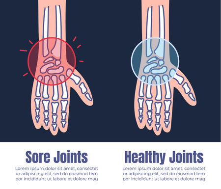 Healthy and injury joint muscle x ray concept. Vector graphic design illustrationのイラスト素材