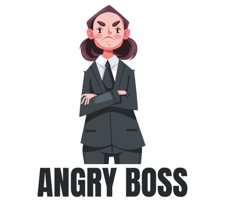 <p>Angry boss office worker character concept. Vector graphic design illustration</p><p><br></p>のイラスト素材