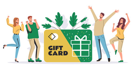 Coupon voucher gift card certificate prize concept. Vector graphic design illustrationのイラスト素材
