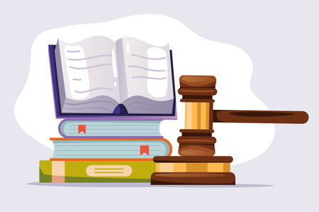 Law legal justice lawyer judge practice courthouse abstract concept. Vector graphic design illustrationのイラスト素材
