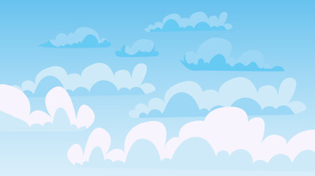 Cloud sky background nature concept. Vector flat graphic design illustrationのイラスト素材