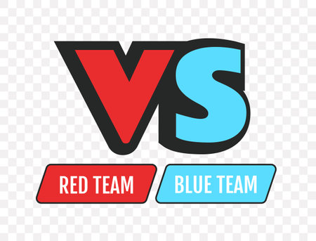 VS background versus sport team battle comparison concept. Vector flat graphic design illustrationのイラスト素材