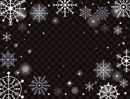 Snow christmas winter snowy holiday xmas background concept. Vector flat graphic design illustrationのイラスト素材