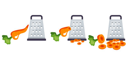 Cooking kitchen vegetable food ingredient preparation concept. Vector graphic design illustrationのイラスト素材