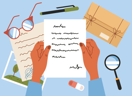 Table workplace school business desk checklist organization concept. Vector flat graphic design illustrationのイラスト素材