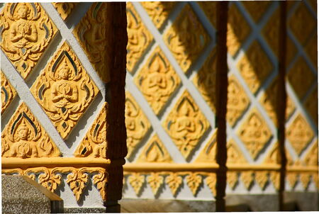 This is  Pole of Sanctuary in Thailand の写真素材