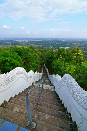 This is a staircase to city.