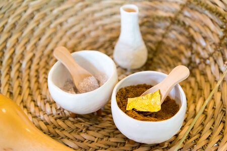 These are the spa and massage equipment.の写真素材