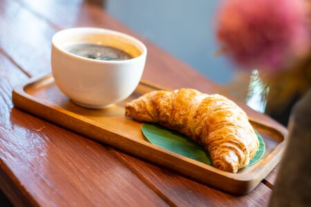 It is a coffee that tastes good for drinking in the morning.の写真素材
