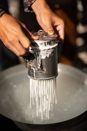 Thai rice noodle it cook form rice.の写真素材