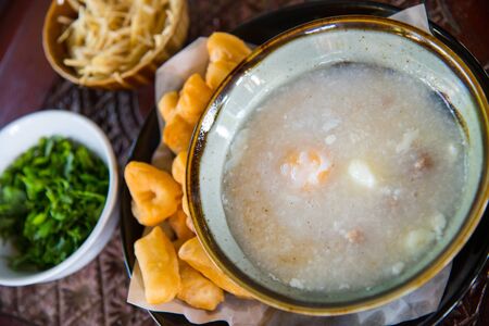 Congee is a type of rice porridge or gruel popular in many Asian countries.