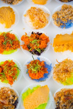 A cupcake is a small cake designed to serve one person, which may be baked in a small thin paper or aluminum cup.の写真素材