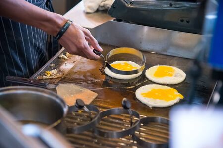 This is a pictureof Fried egg.の写真素材